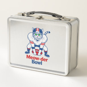Meow-der Bowl  Metal Lunch Box