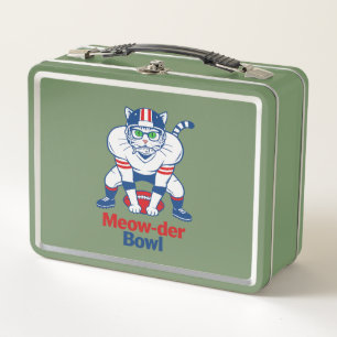 Meow-der Bowl  Metal Lunch Box