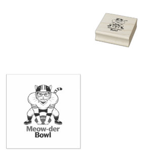 Meow-der Bowl  Rubber Stamp