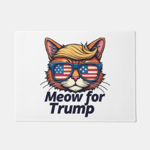 Meow for Trump Make Cats Safe Again  Election Doormat