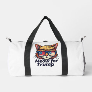 Meow for Trump Make Cats Safe Again Election Duffle Bag