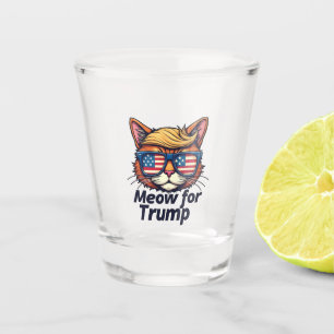Meow for Trump Make Cats Safe Again  Election Shot Glass