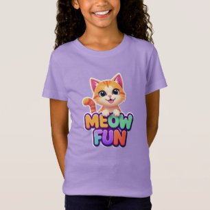 Meow Fun - Cute Smiling Cat T-Shirt