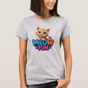 Meow Fun - Sweet Look Cat T-Shirt