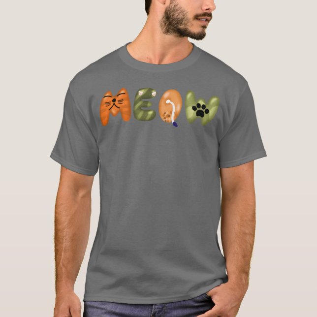 Meow funny T-Shirt (Front)