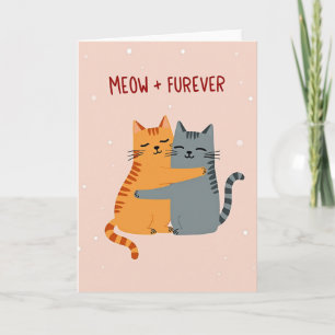 Meow Furever Cats Hug Card