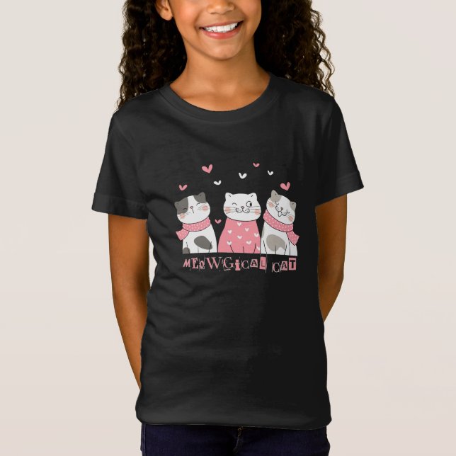 Meow Gical cat  T-Shirt (Front)