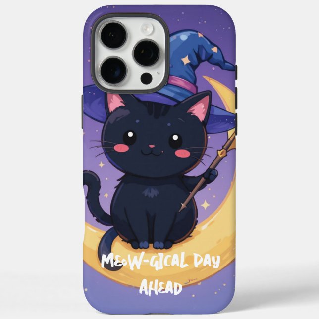 Meow-gical Day Ahead – Kawaii Phone Case  (Back)