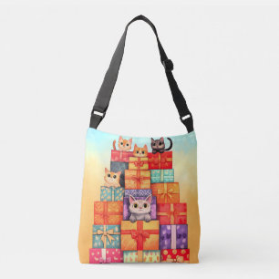 Meow Gift Birthday Tower Crossbody Bag
