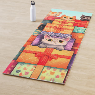Meow Gift Birthday Tower Yoga Mat