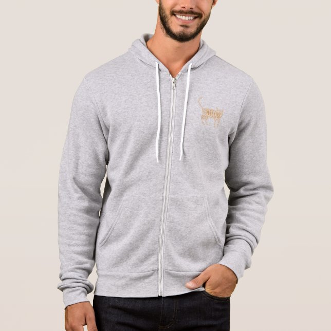 MEOW Ginger Cat Hoodie (Front)