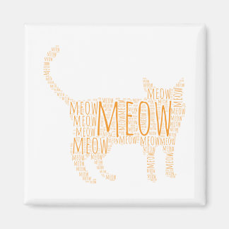 MEOW Ginger Cat Magnet
