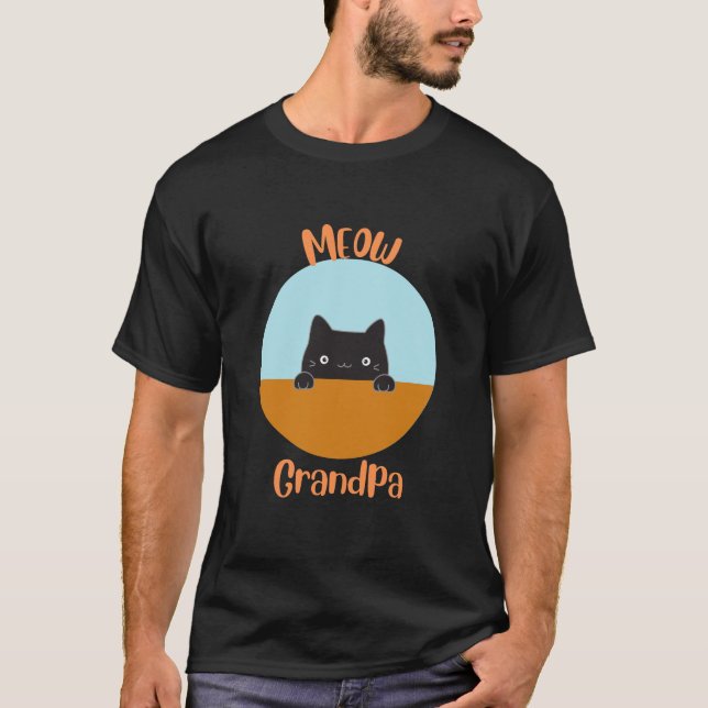Meow Grandpa T-Shirt (Front)