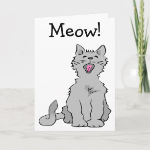 Meow: Happy Birthday Card