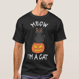 Meow I'm A Cat Cute Halloween Costume for Men Wome T-Shirt
