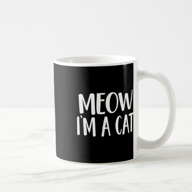 Meow I'm A Cat - Halloween Costume  Coffee Mug (Right)
