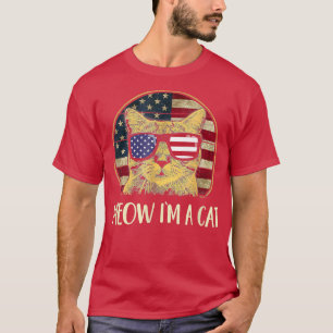 Meow Im A Cat Meow Kitty Funny Cats Mom And Cat Da T-Shirt