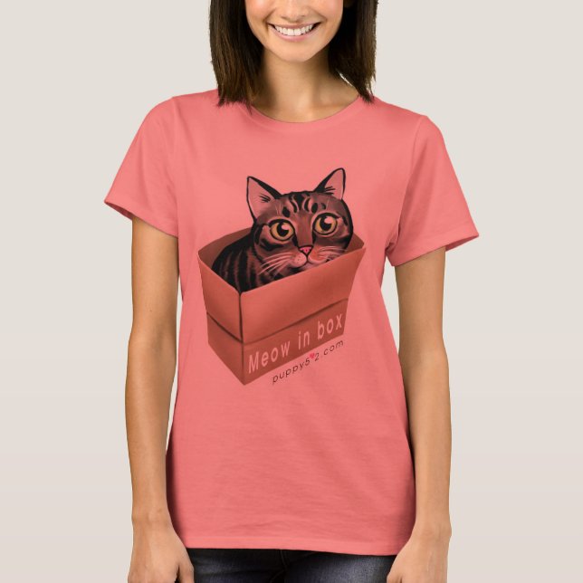 Meow in box T-Shirt (Front)