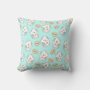 Meow Kittens Pattern – Cute Cat Throw Pillow