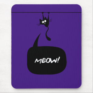 meow kitty purple 2 mousepad