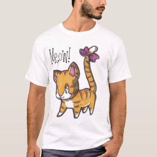 Meow! Kitty Shirt For Kids!