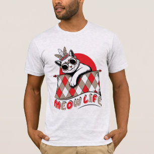 Meow Life Funny Cool Cat T-Shirt