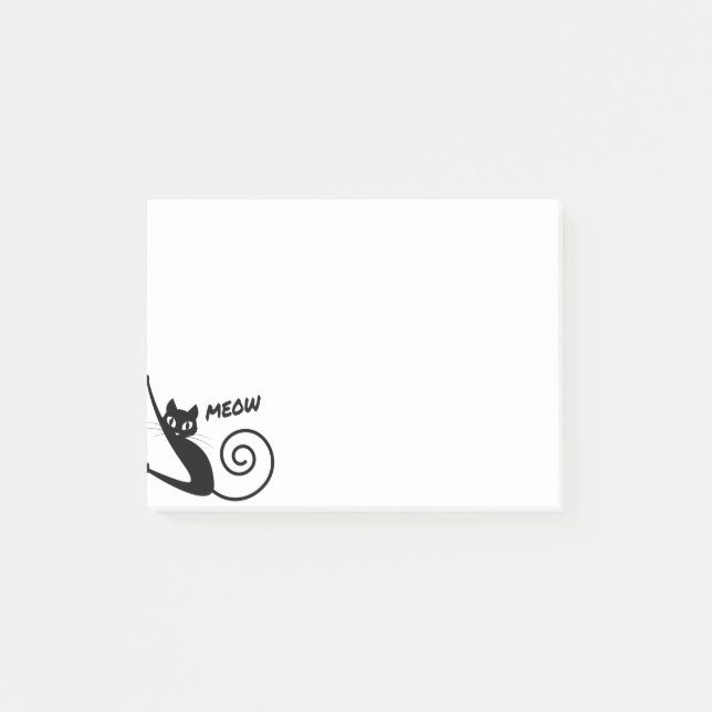 Meow, little cat like you post-it notes (Front)