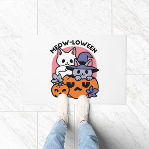 Meow-Loween - Cute Halloween Cat Design Doormat