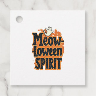 Meow-loween Spirit Cat Favour Tags