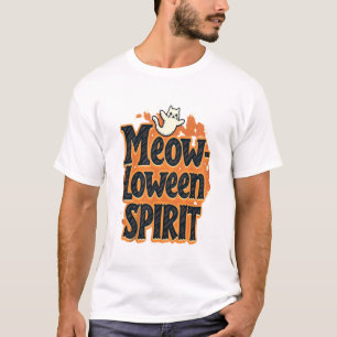 Meow-loween Spirit Cat T-Shirt