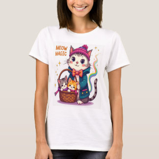 Meow Magic - Cute and Playful Cat-Inspired  T-Shirt