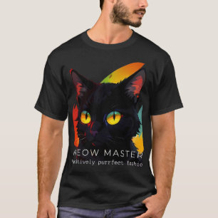 Meow Master   Dark Cat T-Shirt