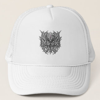 Meow Meow Cafe - Death Metal Cat Parody Hat