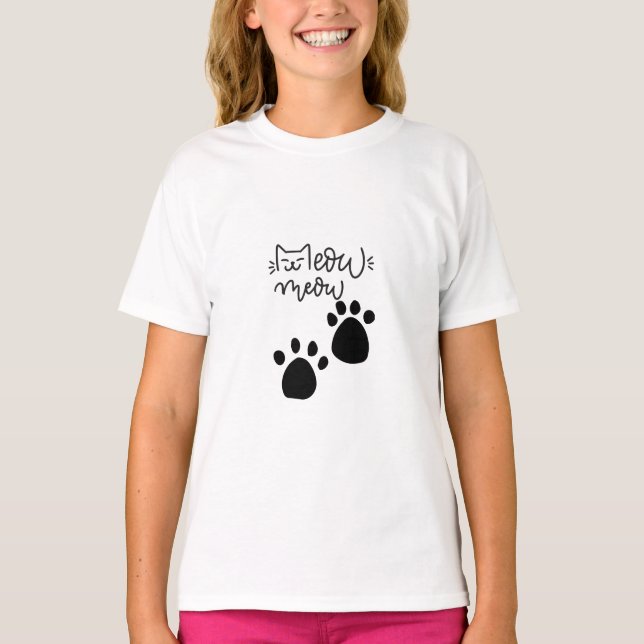 MEOW MEOW CAT LOVERS DESIGN #CatLady #FelineFashio T-Shirt (Front)