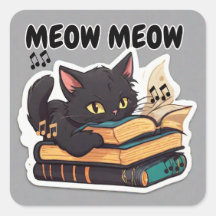 Meow Meow Cat Reading Book