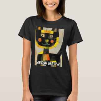 Meow Meow Cute Cat Kitty Kitten In Cat Style 2 T-Shirt