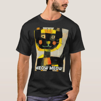 Meow Meow Cute Cat Kitty Kitten In Cat Style T-Shirt
