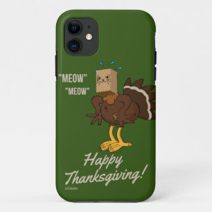 MEOW MEOW HAPPY THANKSGIVING funny holiday gift iPhone 11 Case