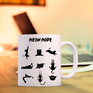 "Meow Mode" Funny Cat Mug
