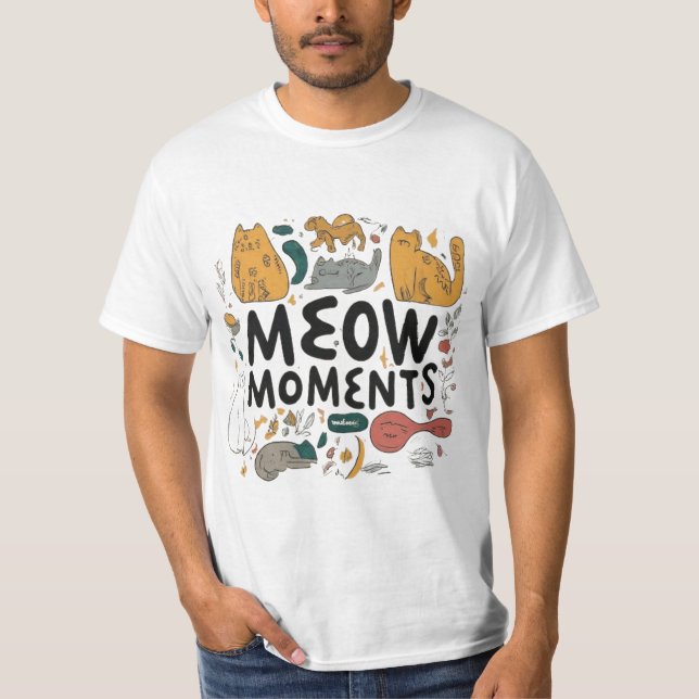 Meow Moments T-Shirt Design (Front)
