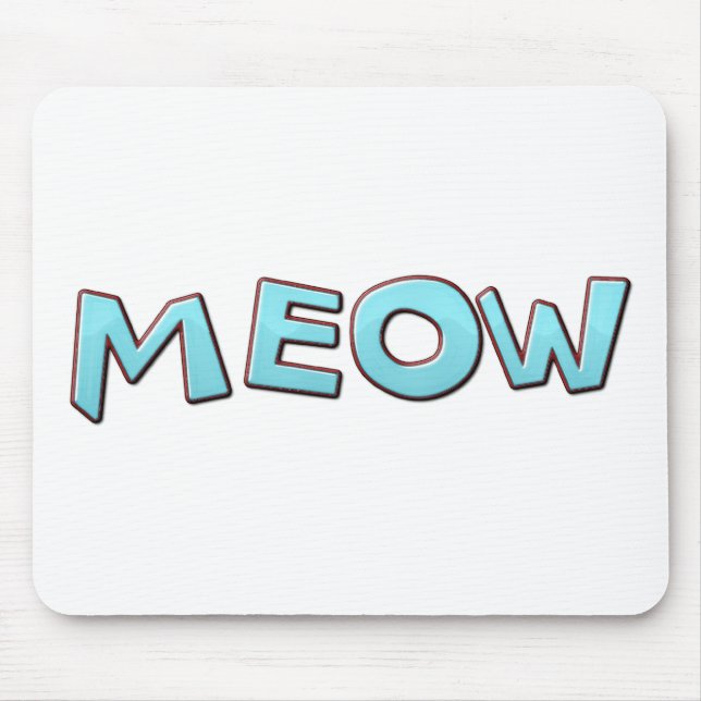 Meow Mouse Mat (Front)