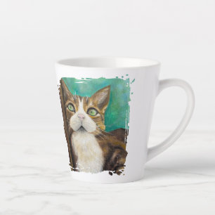 Meow Mug with cat painting