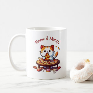 Meow & Munch Pizza Cat Mug