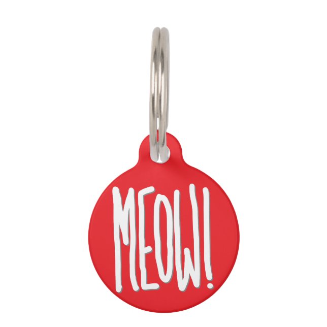 Meow! Pet Tag (Front)