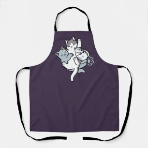Meow Pounce Snuggle – Cute Sleeping Cats Apron