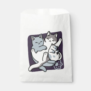 Meow Pounce Snuggle – Cute Sleeping Cats Favour Bags