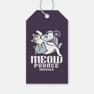 Meow Pounce Snuggle – Cute Sleeping Cats Gift Tags