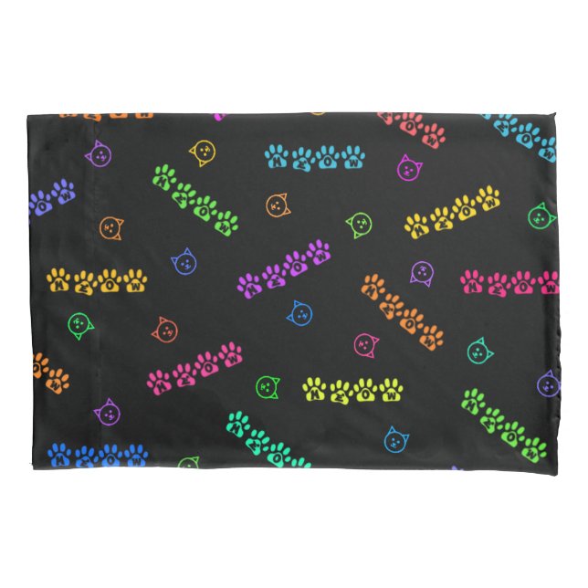 Meow Print Pillowcase (Front)