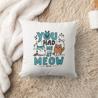 Meow Quote Pillow