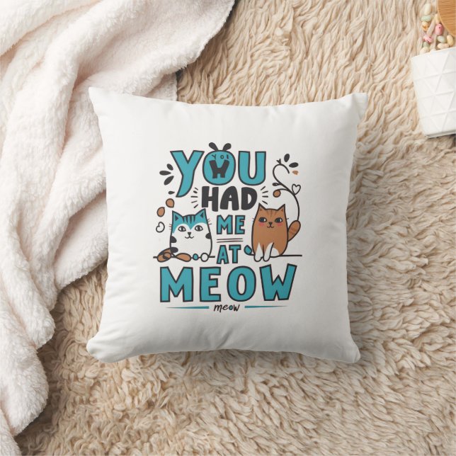 Meow Quote Pillow (Blanket)
